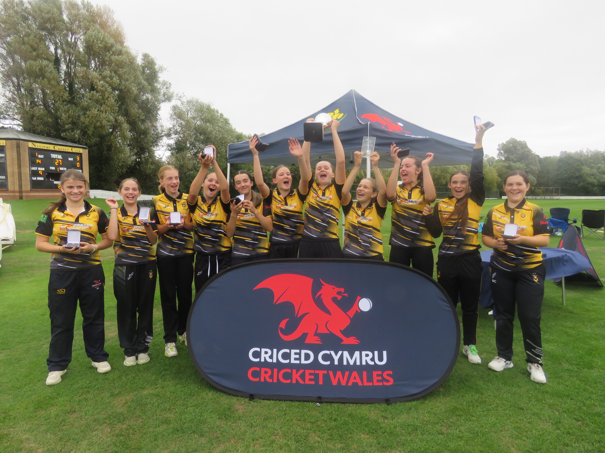 Newport CC were crowned inaugural U14 Girls Welsh Cup champions on a wonderful day for girls cricket in Wales.