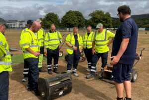 The Grounds Managers Workshop in a new programme designed to support the long-term improvement of cricket facilities in RCT.